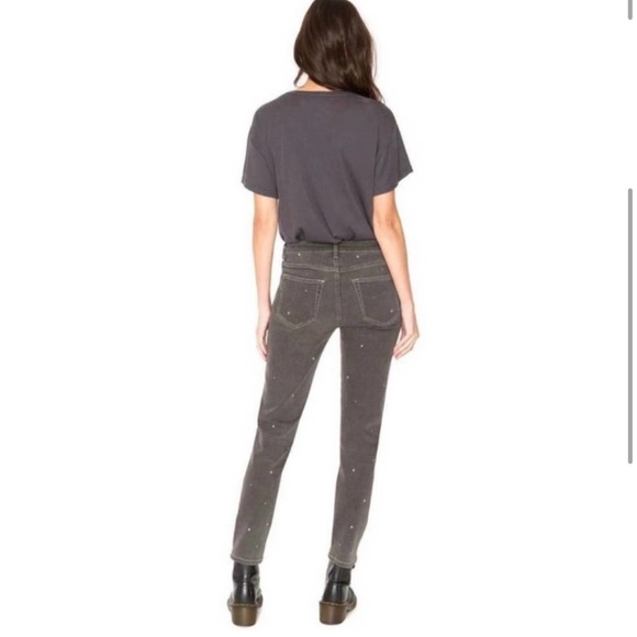 Free People x Sandrine Rose Distressed Straight Jeans Indigo Size 29
